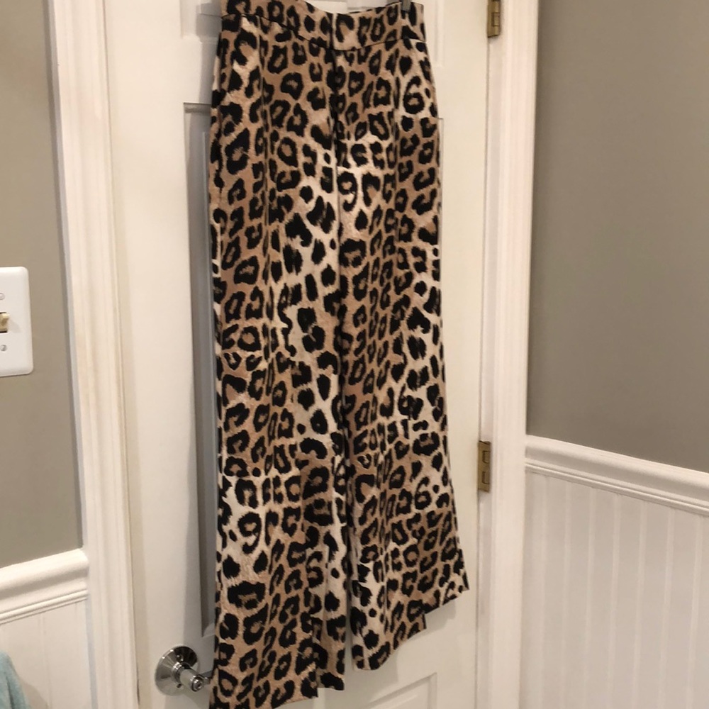 Leopard-print palazzo pant from Banana Republic
